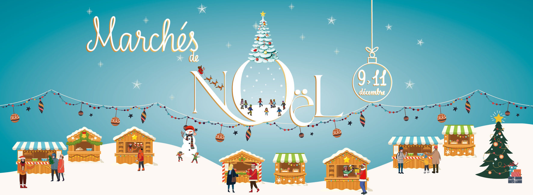 Marchés et patinoire de Noël